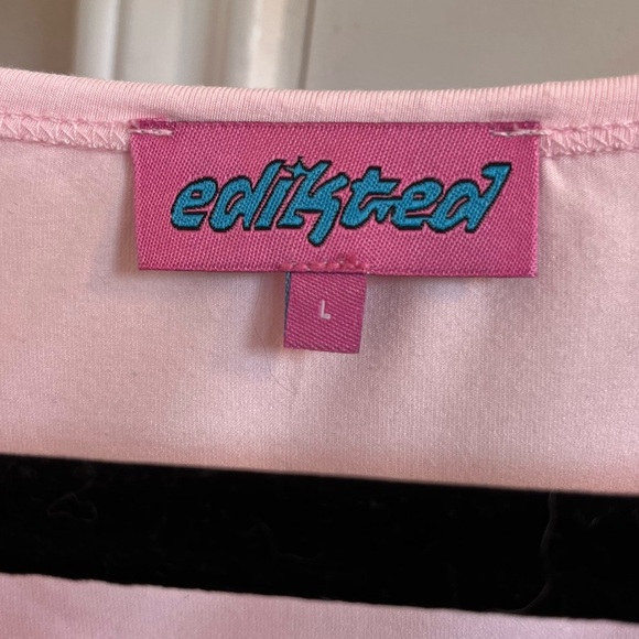 Edikted Lolo Bow Top in Pink Size Large - Picture 4 of 6